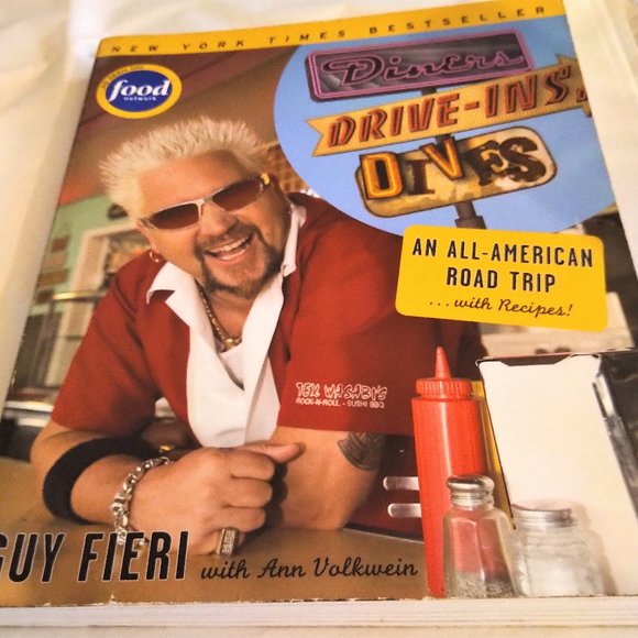 Guy Fieri's " Triple D All -American Road Trip" Recipe Book - Picture 1 of 2